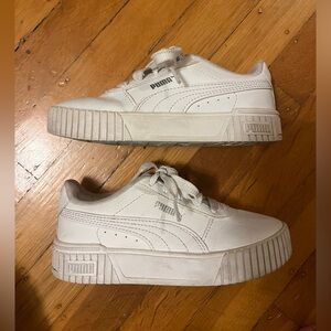 Kids Puma Carina 2.0 sneakers white 12.5 classic heavy thick sole platform look